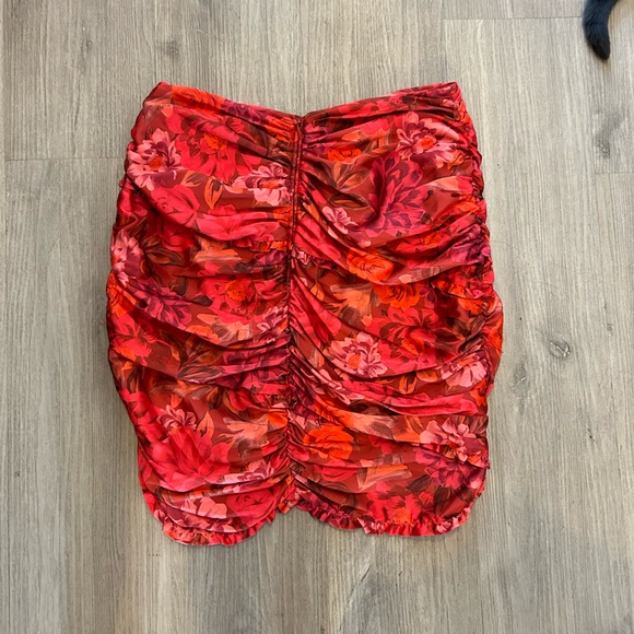 For Love & Lemons Skirt - Floral Pink - Picture 2 of 3